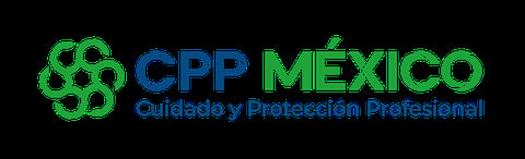 CPP México logo with green symbol and blue text on black background